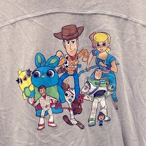 Disney Toy Story 4 Gray Graphic T-Shirt Junior Girl XL 15 17 Pixar